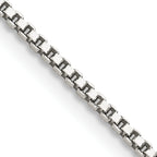 Sterling Silver 1.4mm Box Chain w/ ext.