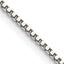 Sterling Silver 1.4mm Box Chain w/ ext.