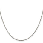 Sterling Silver 1.5mm Box Chain w/ ext.