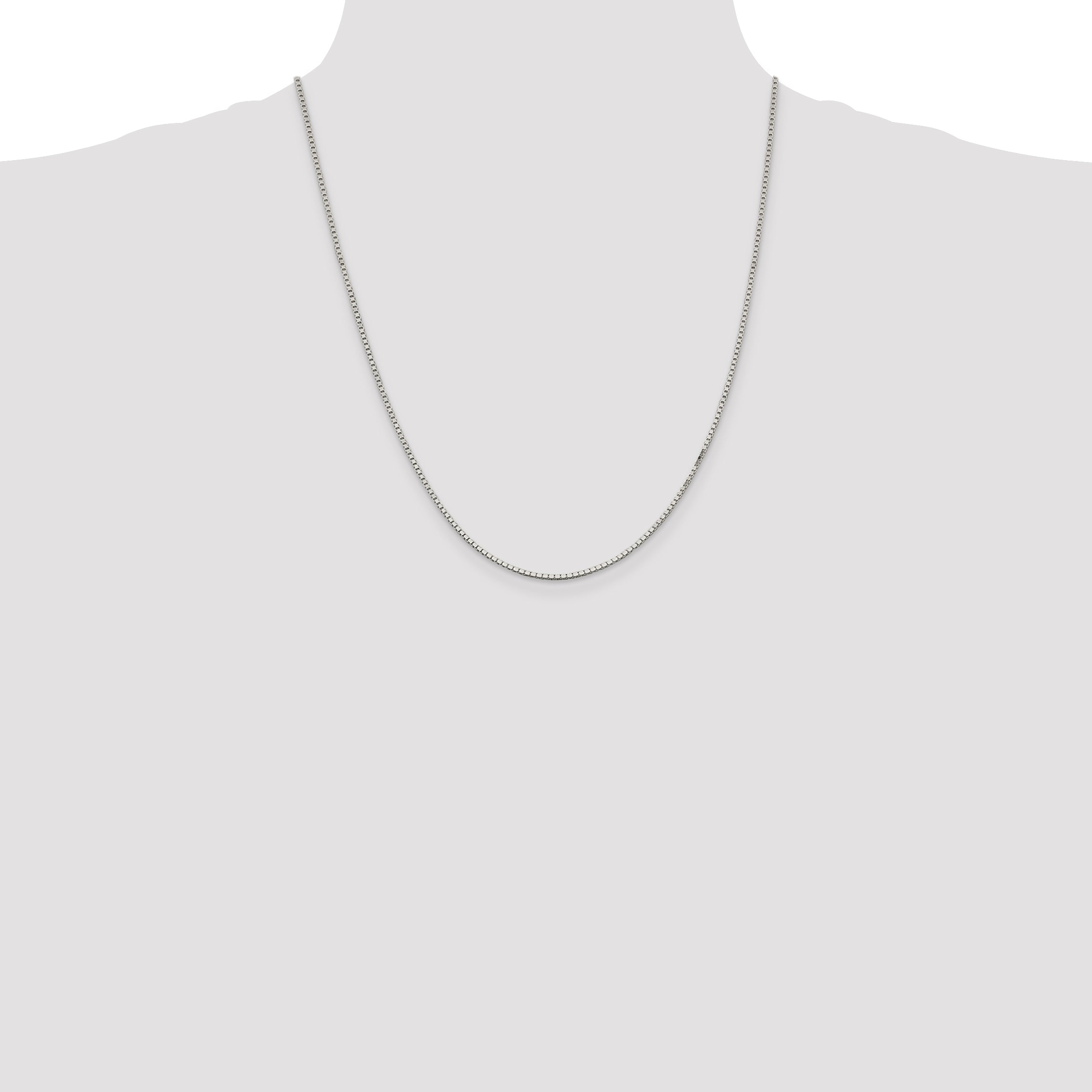 Sterling Silver 1.5mm Box Chain With 4in ext.
