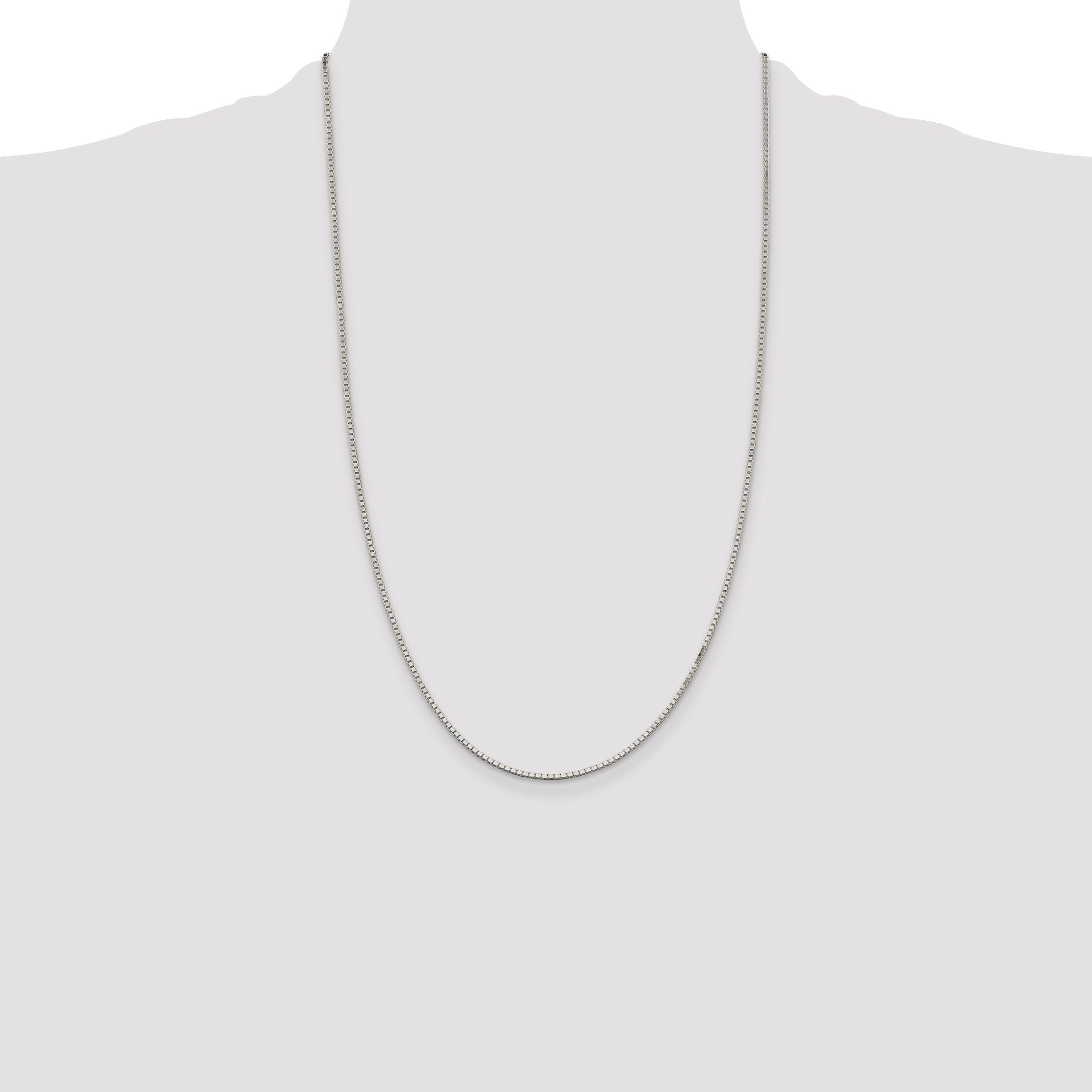 Sterling Silver 1.5mm Box Chain
