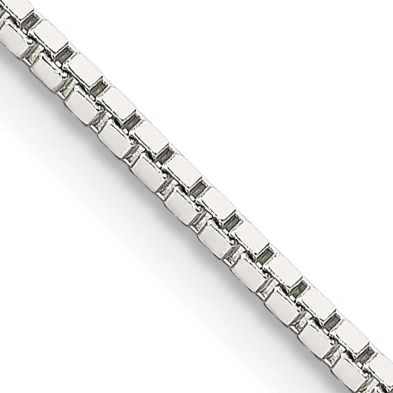 Sterling Silver Box Chain Necklace 1.5mm