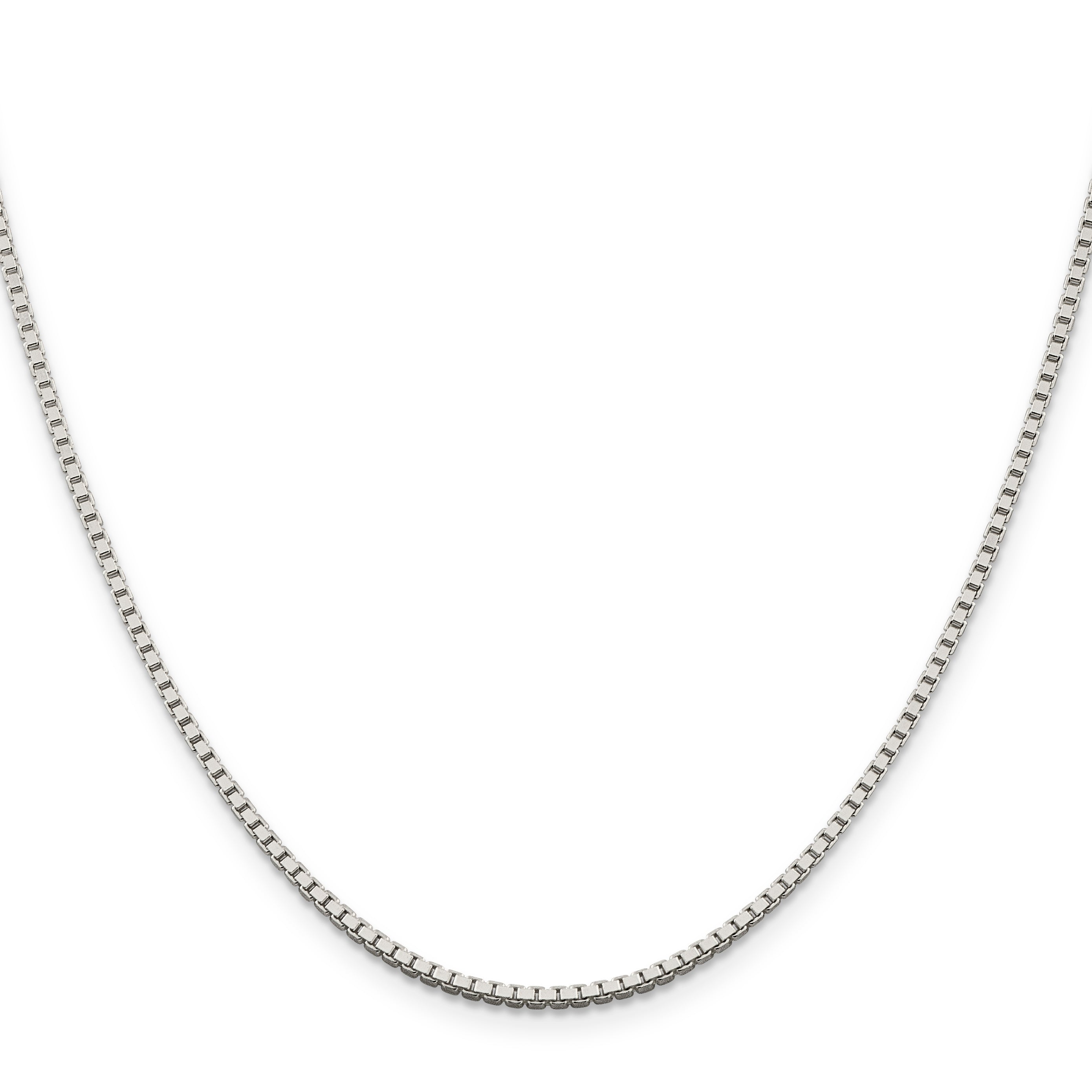 Sterling Silver 1.75mm Box Chain With 4in ext.
