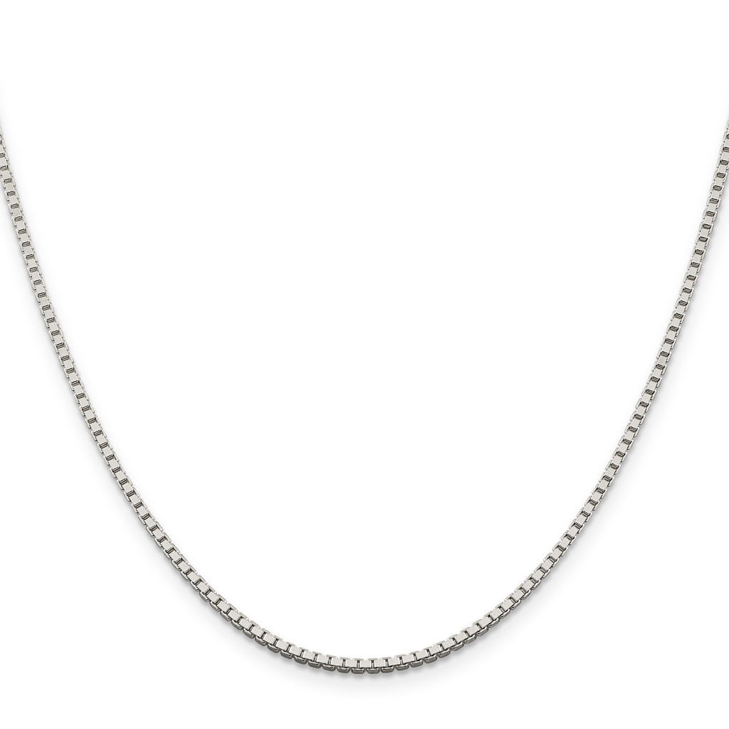 Sterling Silver 1.75mm Box Chain With 4in ext.
