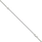 Sterling Silver 1.75mm Box Chain With 4in ext.