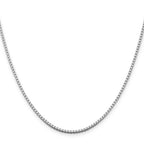 Sterling Silver Rhodium-plated 1.75mm Box Chain