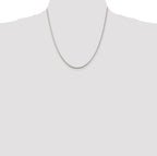 Sterling Silver Rhodium-plated 1.75mm Box Chain