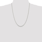 Sterling Silver Rhodium-plated 1.75mm Box Chain