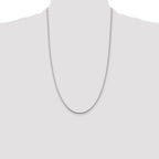 Sterling Silver Rhodium-plated 1.75mm Box Chain