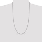 Sterling Silver Rhodium-plated 1.75mm Box Chain