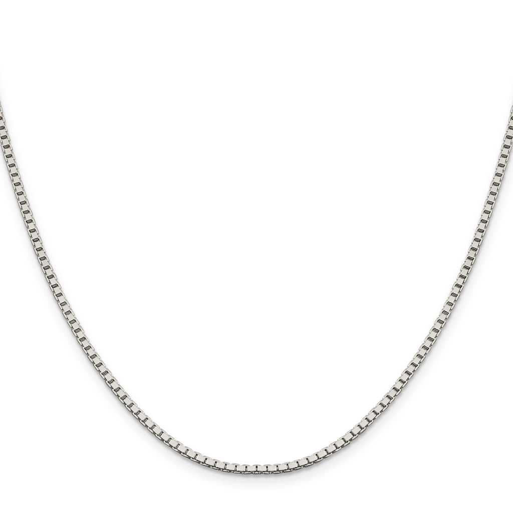 Sterling Silver 1.9mm Box Chain With 4in ext.