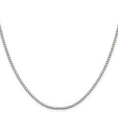 Sterling Silver 1.9mm Box Chain With 4in ext.