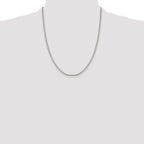Sterling Silver 1.9mm Box Chain With 4in ext.