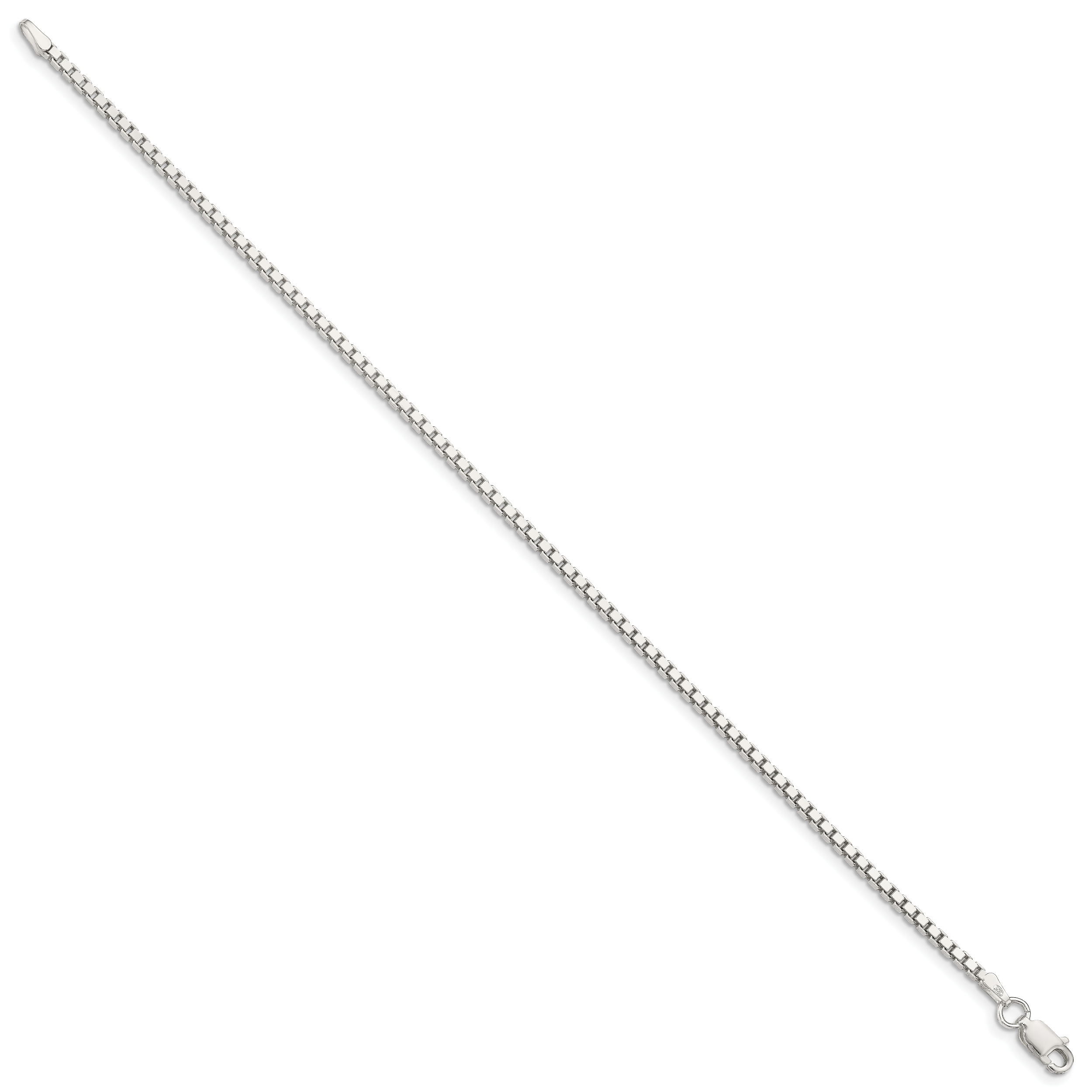 Box Chain Necklace in Sterling Silver, 1.9mm Secondary image