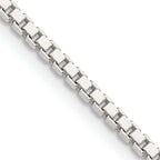 Sterling Silver 1.9mm Box Chain With 4in ext.
