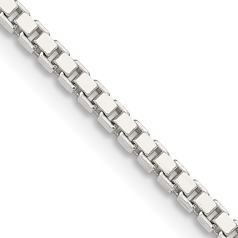 Sterling Silver 1.9mm Box Chain With 4in ext.