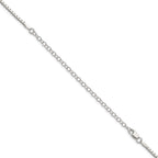 Sterling Silver 1.9mm Box Chain With 4in ext.