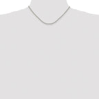 Sterling Silver Rhodium-plated 1.9mm Box Chain