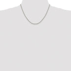 Sterling Silver Rhodium-plated 1.9mm Box Chain