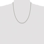 Sterling Silver Rhodium-plated 1.9mm Box Chain