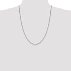 Sterling Silver Rhodium-plated 1.9mm Box Chain
