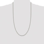 Sterling Silver Rhodium-plated 1.9mm Box Chain