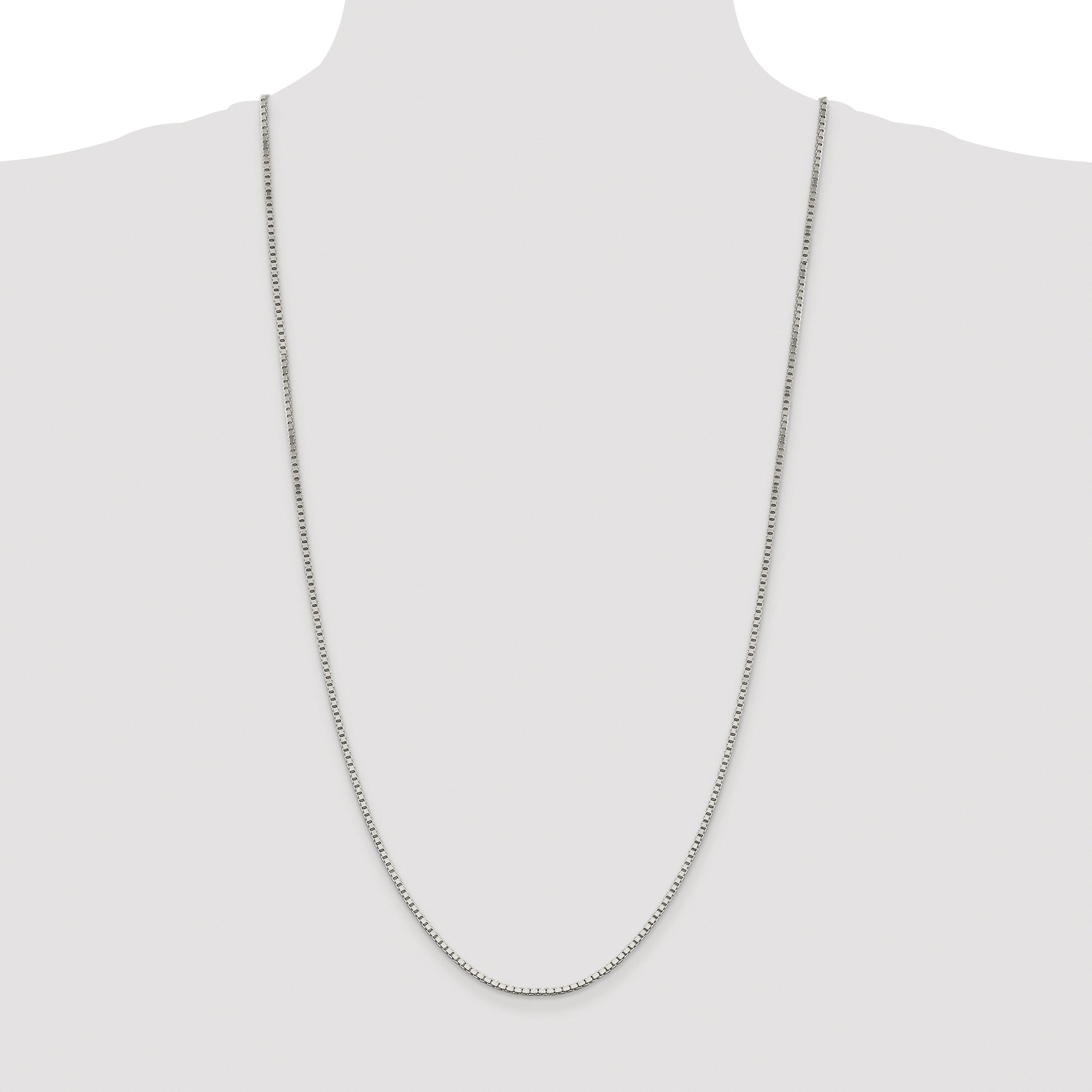 Sterling Silver Rhodium-plated 1.9mm Box Chain