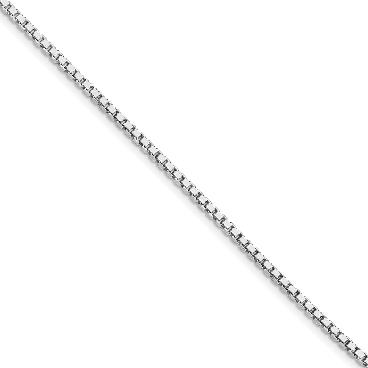 Sterling Silver Rhodium-plated 1.9mm Box Chain