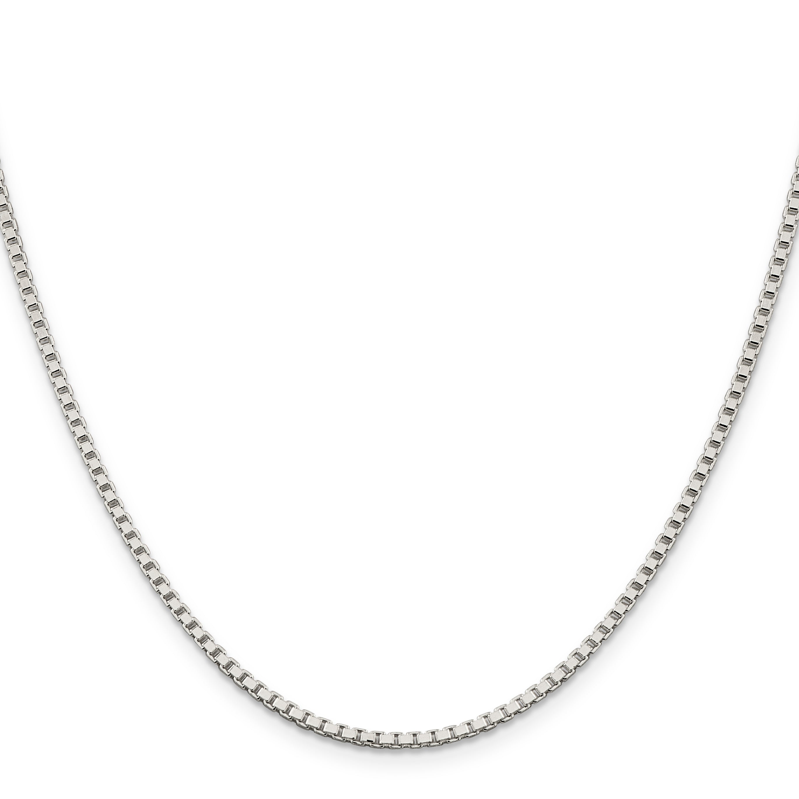 Sterling Silver 2mm Box Chain With 4in ext.
