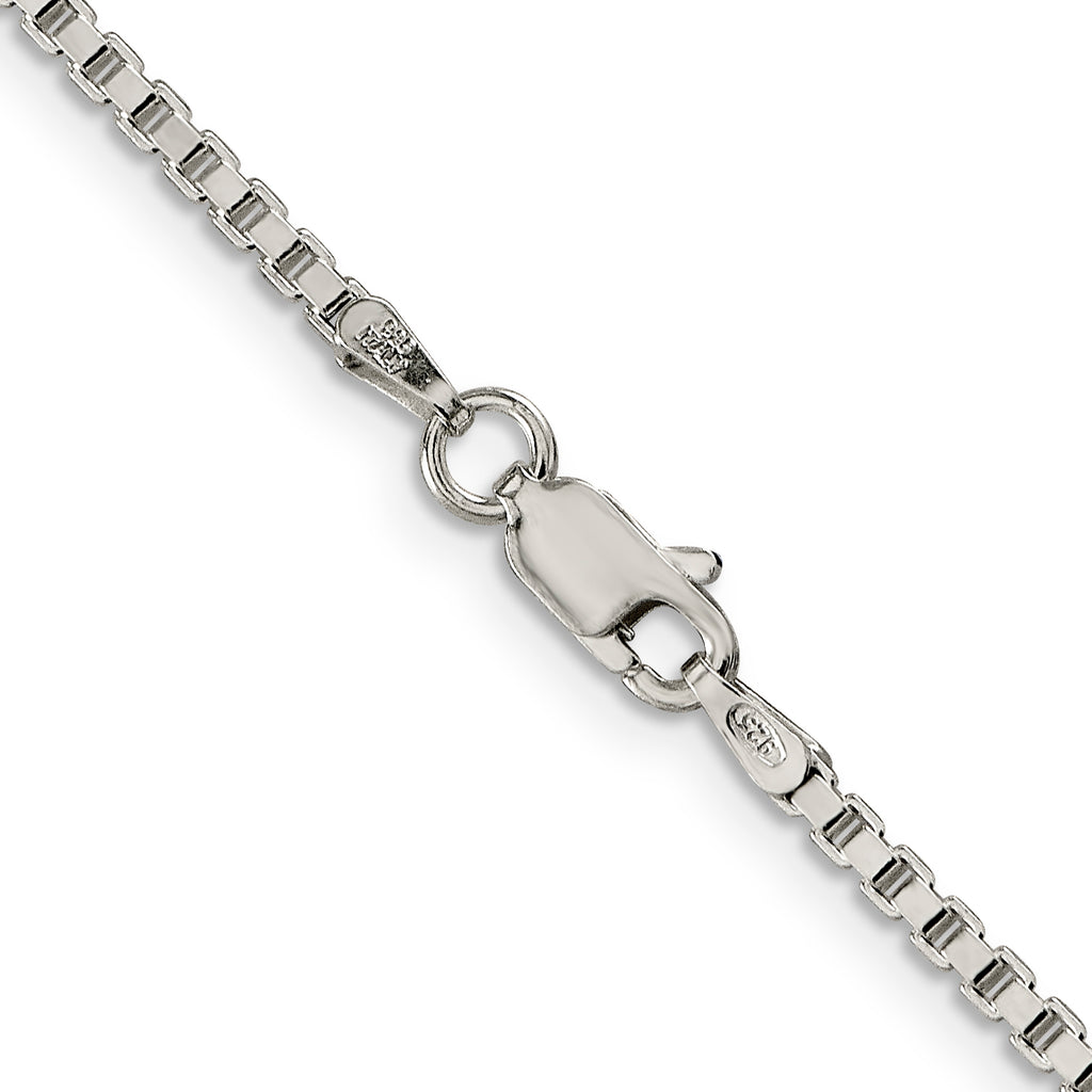Sterling Silver Box Chain Necklace 2mm