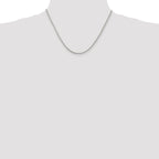 Sterling Silver 2mm Box Chain w/ ext.