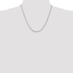 Sterling Silver Box Chain Necklace 2mm