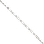 Sterling Silver 2mm Box Chain w/ ext.