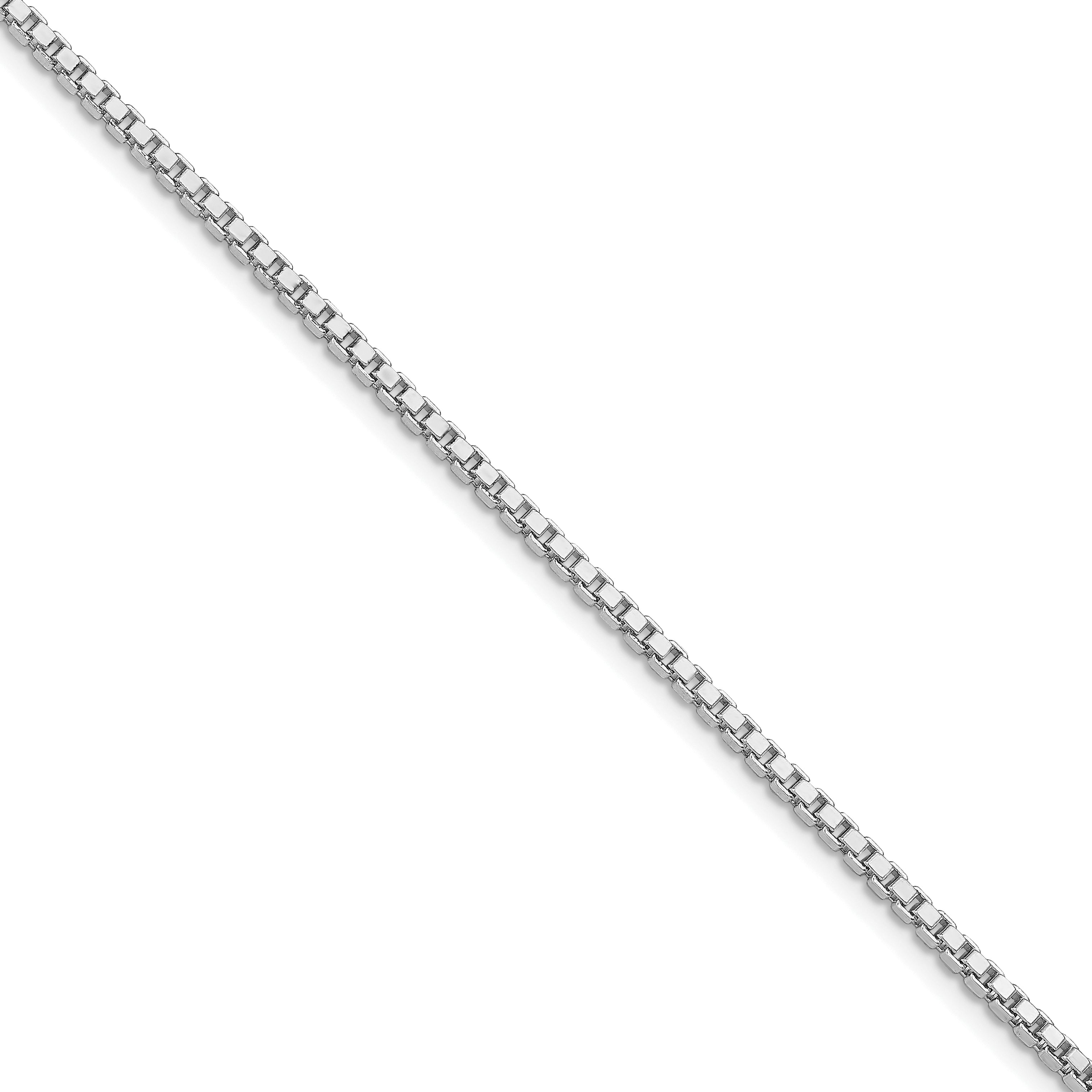 Sterling Silver Rhodium-plated 2mm Box Chain Main image