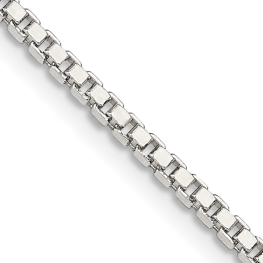 Sterling Silver 2mm Box Chain w/ ext.