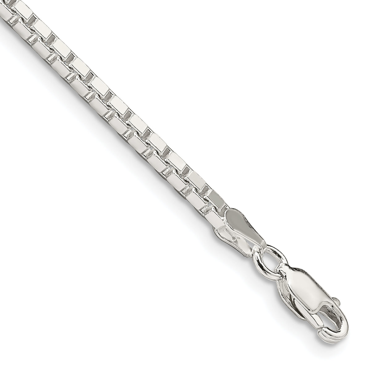 Sterling Silver 2.5mm Box Chain