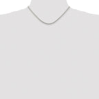 Sterling Silver Rhodium-plated 2.5mm Box Chain