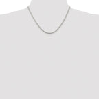 Sterling Silver Rhodium-plated 2.5mm Box Chain