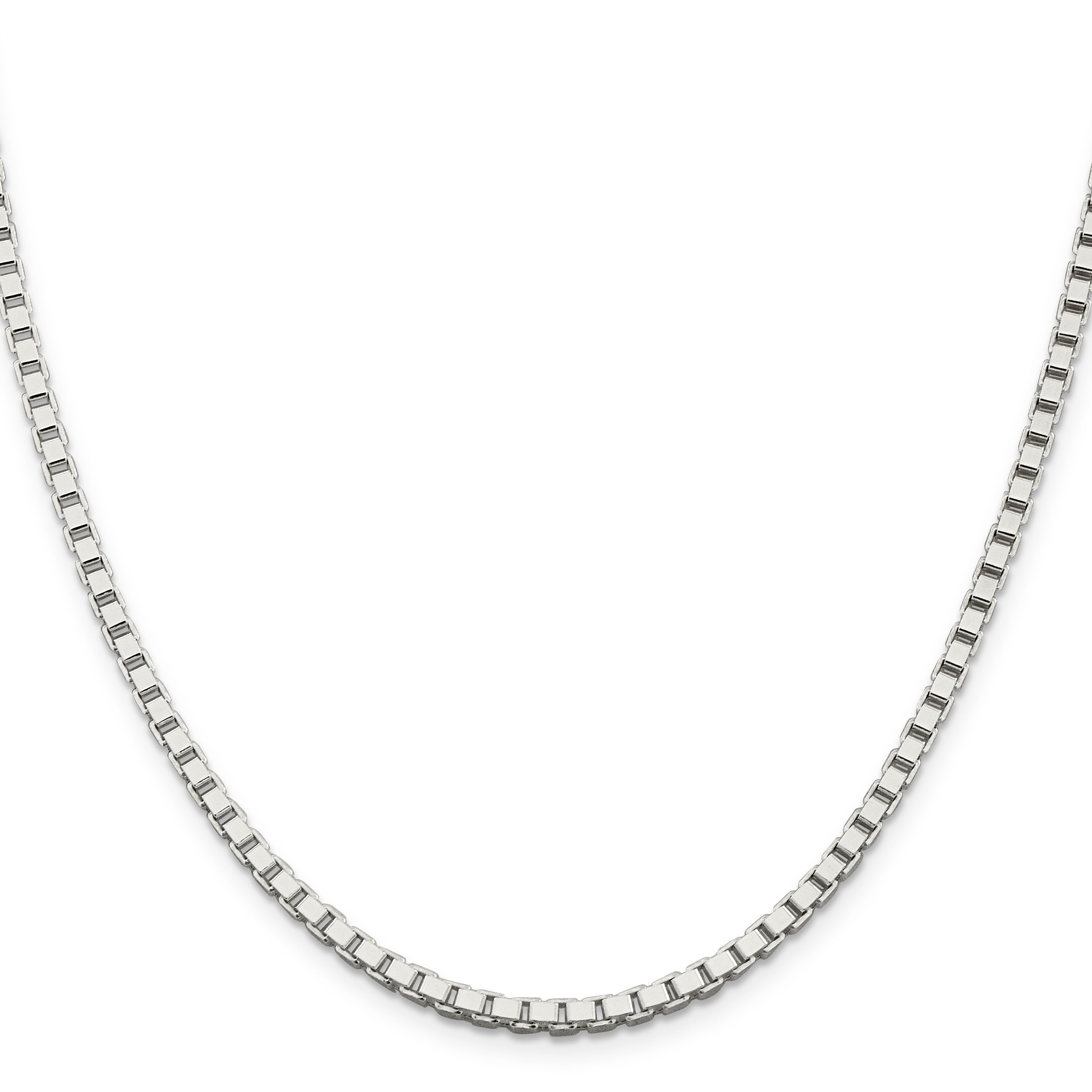 Sterling Silver Box Chain Necklace 3mm Secondary image