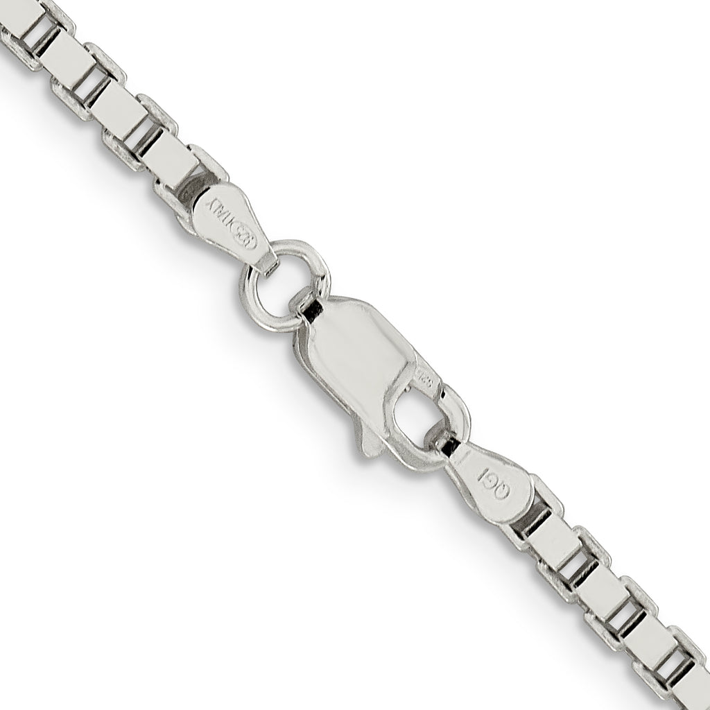 Sterling Silver Box Chain Necklace 3mm