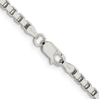 Sterling Silver Box Chain Necklace 3mm