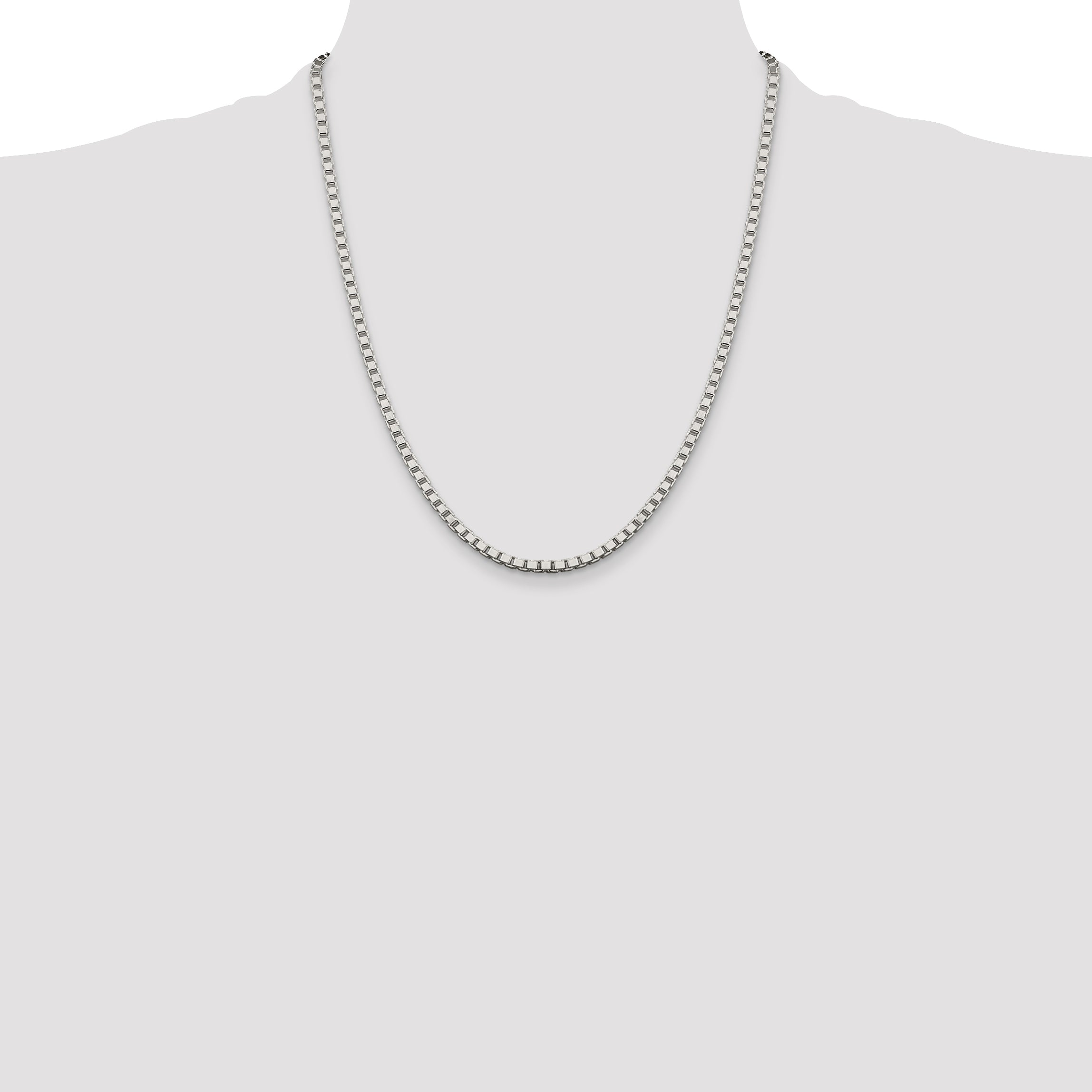 Sterling Silver 3.25mm Box Chain