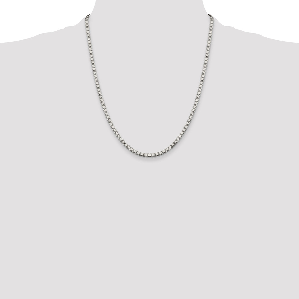 Sterling Silver 3.25mm Box Chain