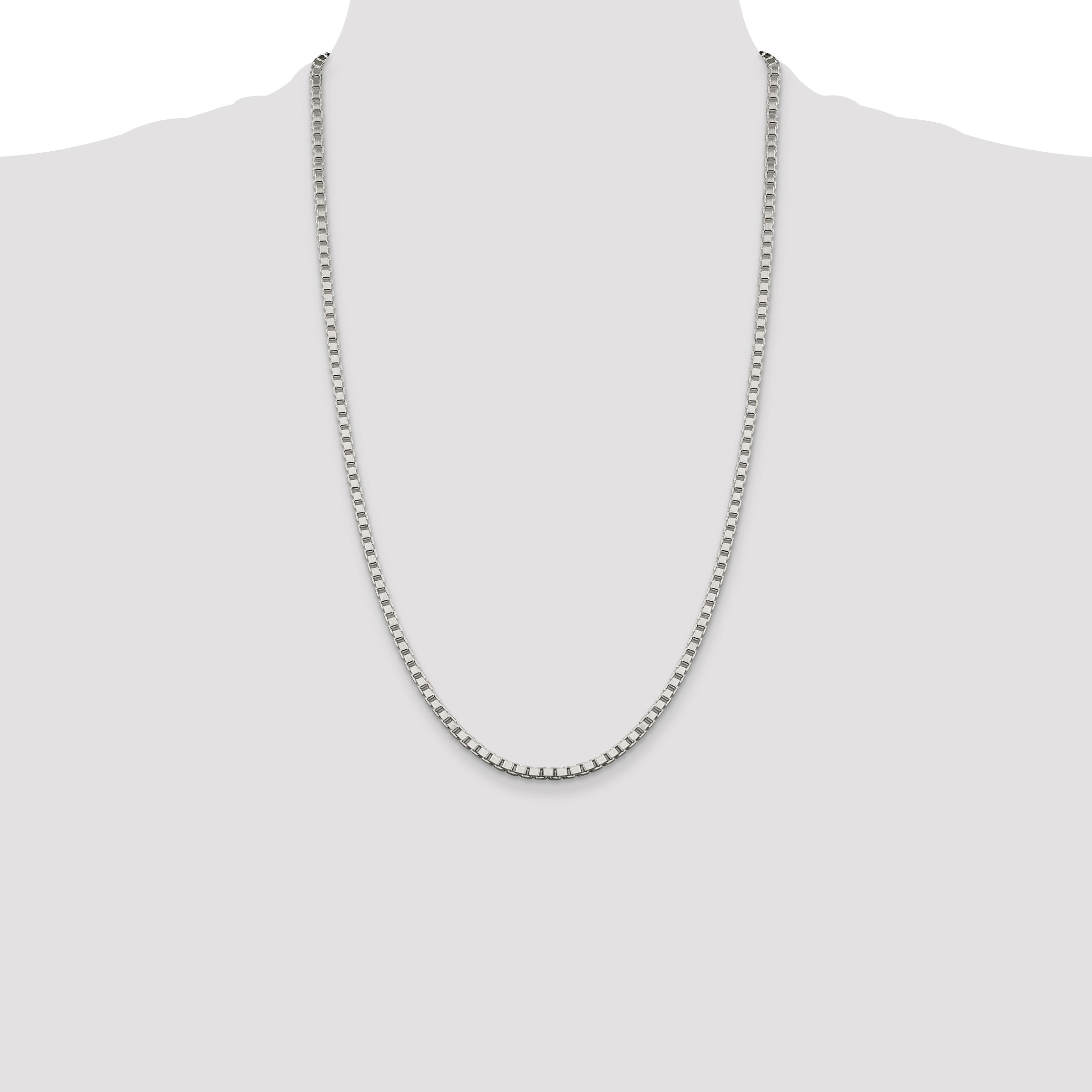 Sterling Silver 3.25mm Box Chain