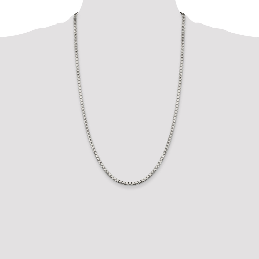 Sterling Silver 3.25mm Box Chain