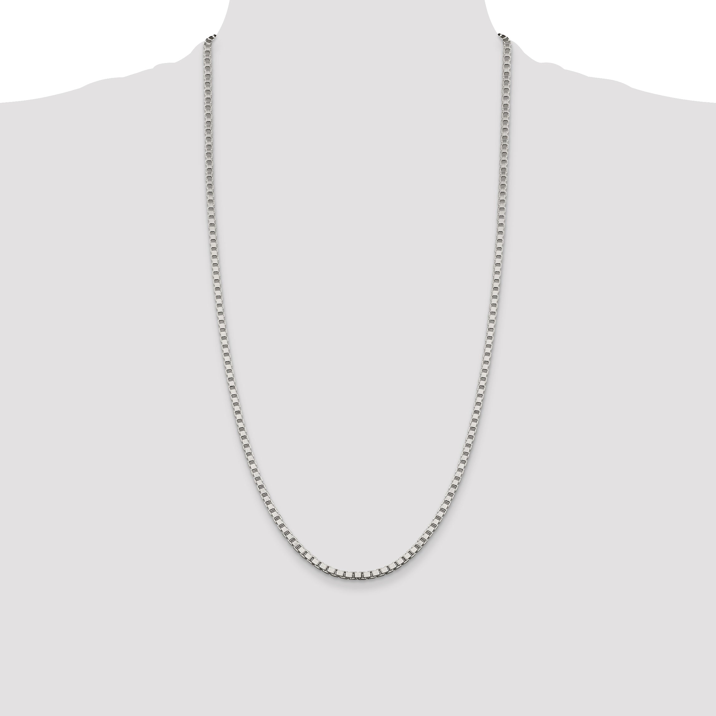 Sterling Silver 3.25mm Box Chain