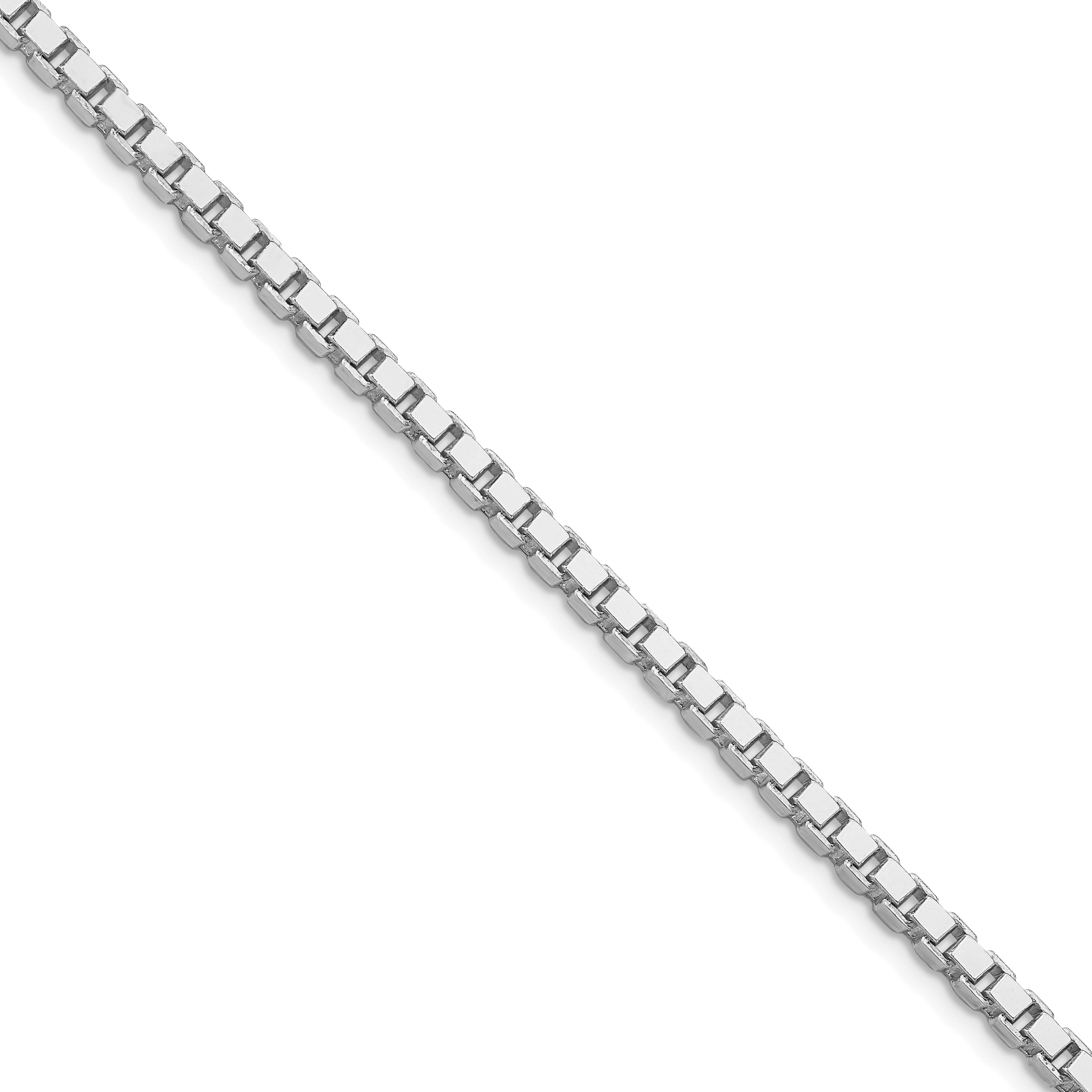 Sterling Silver Rhodium-plated 3.25mm Box Chain Main image