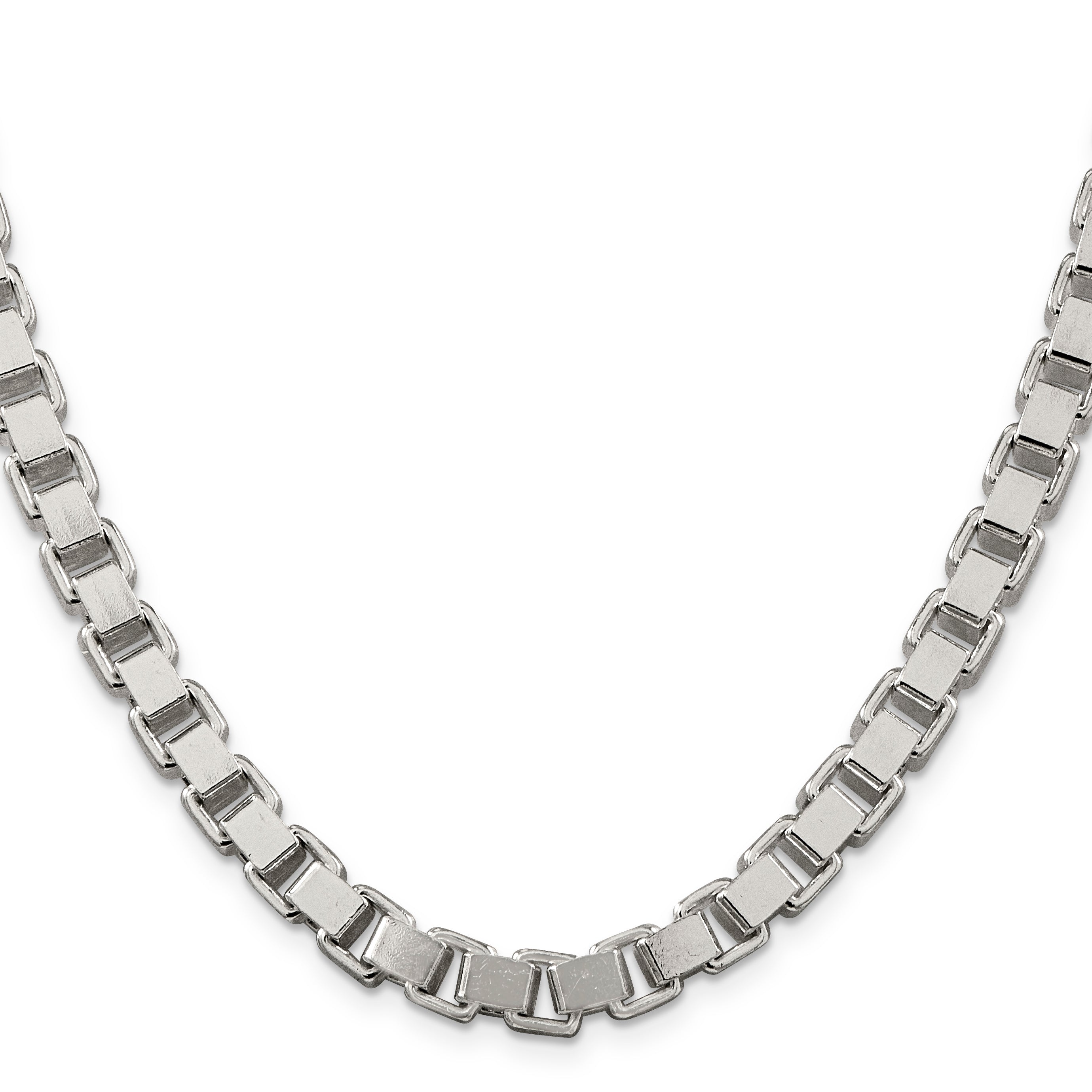 Sterling Silver 7mm Box Chain Secondary image