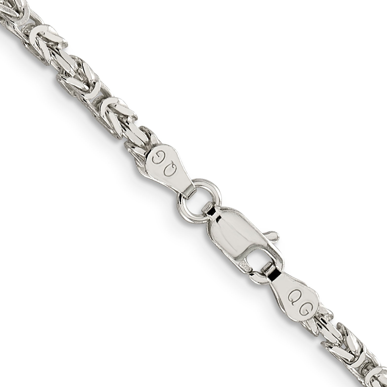 Sterling Silver 2.5mm Byzantine Chain Secondary image