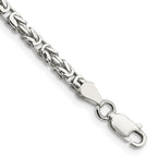 Sterling Silver 2.5mm Byzantine Chain